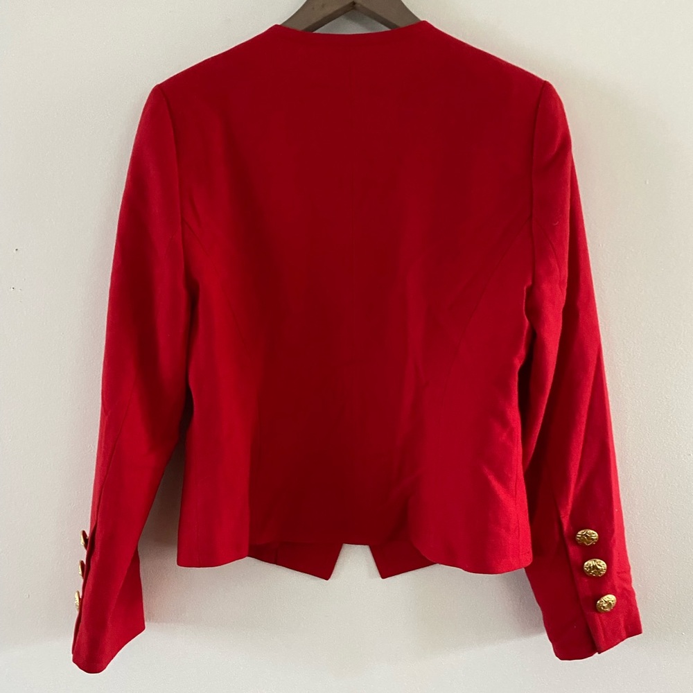 SOLD ELSEWHERE - Pure Wool Bright Red Giovanni Petrini Blaze - Picture 6 of 7